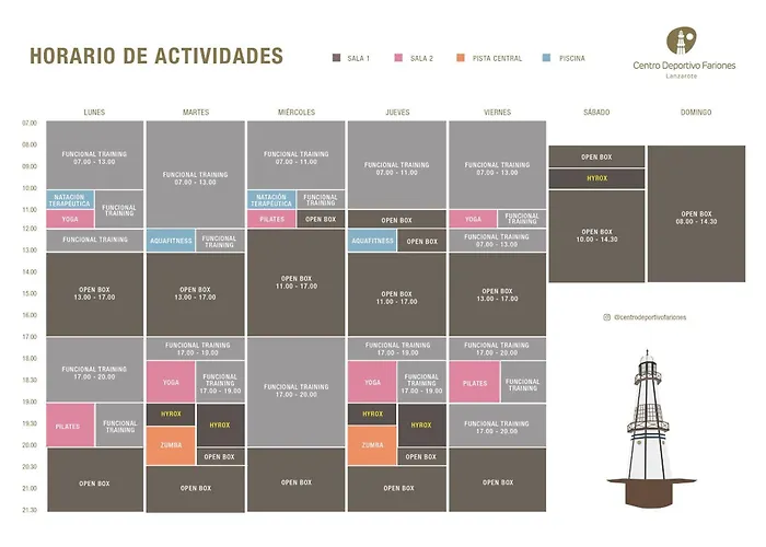 Red Volcano - Pool&gym In Sport Center Fariones Included By Lanzarote * Puerto del Carmen (Lanzarote)